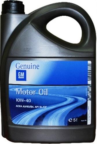 GM/Opel/Daewoo/Chevrolet 1942046 Масло моторное GM Motor Oil 10W40 SS 5L